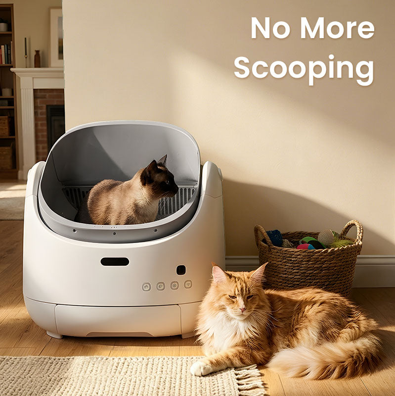 New Arrivals Orbitie Air Open-Top Self-Cleaning Cat Litter Box