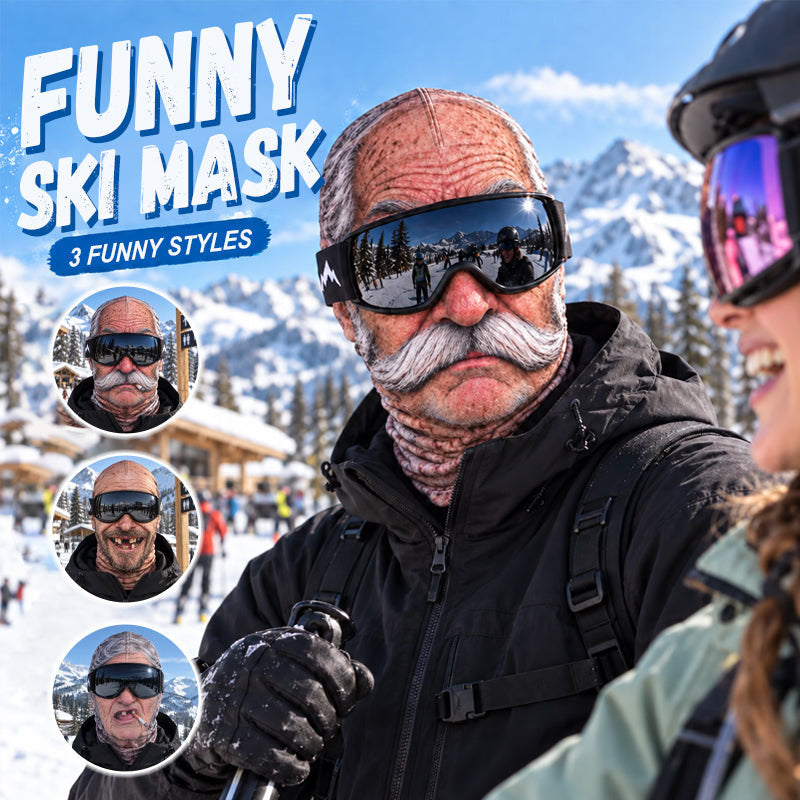 Funny Realistic Face Ski Mask – Hilarious Winter Party Gear for Outdoor Groups