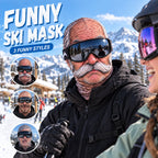 Funny Realistic Face Ski Mask – Hilarious Winter Party Gear for Outdoor Groups