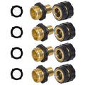 💧3/4 Inch Garden Hose Quick Connector 4 Sets/bag