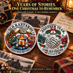 2026 Old Bastards Friendship Club Christmas Coin -Double-Sided Silver-Tone Keepsake for Lifelong Friends