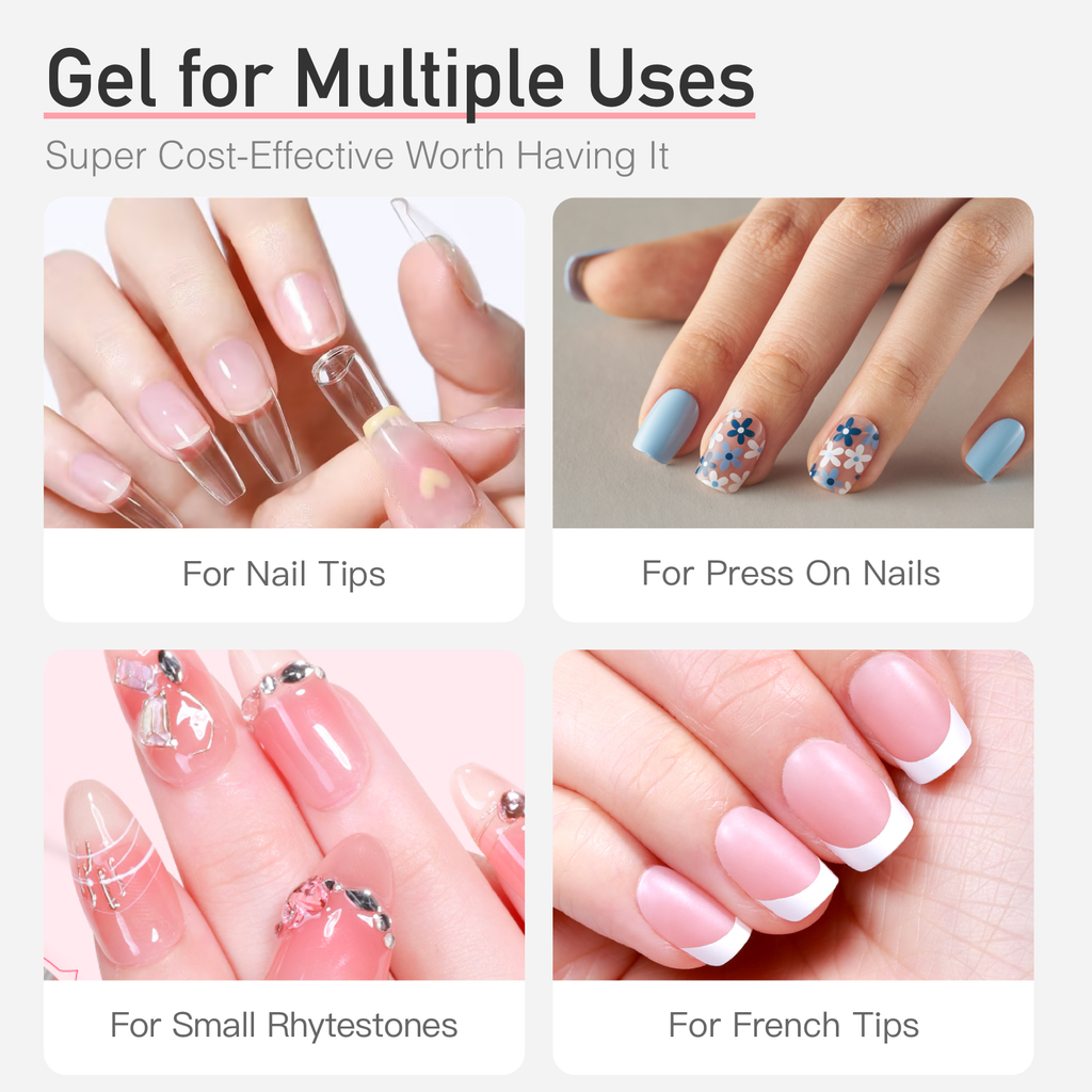 15g Semi solid glue New Upgrade Super Strong Quick drying without cure nail glue