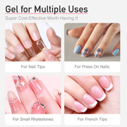 15g Semi solid glue New Upgrade Super Strong Quick drying without cure nail glue
