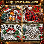 2026 Old Bastards Friendship Club Christmas Coin -Double-Sided Silver-Tone Keepsake for Lifelong Friends