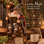 🧙‍♂️ The Wandering Scholar Gnome – Enchanted Reading Wizard Figurine