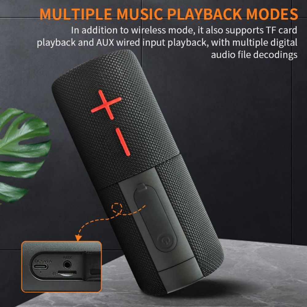 Portable Bluetooth Speaker with Subwoofer