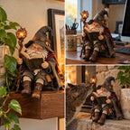🧙‍♂️ The Wandering Scholar Gnome – Enchanted Reading Wizard Figurine