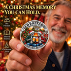 2026 Old Bastards Friendship Club Christmas Coin -Double-Sided Silver-Tone Keepsake for Lifelong Friends