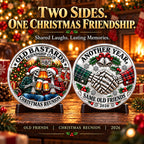 2026 Old Bastards Friendship Club Christmas Coin -Double-Sided Silver-Tone Keepsake for Lifelong Friends