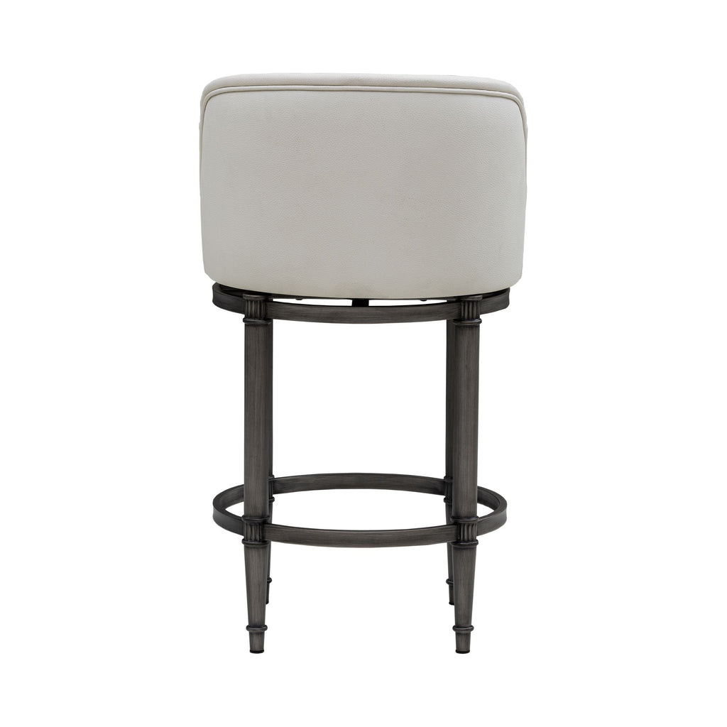 Eunice - Faux Leather Upholstered Swivel Counter Height Barstool