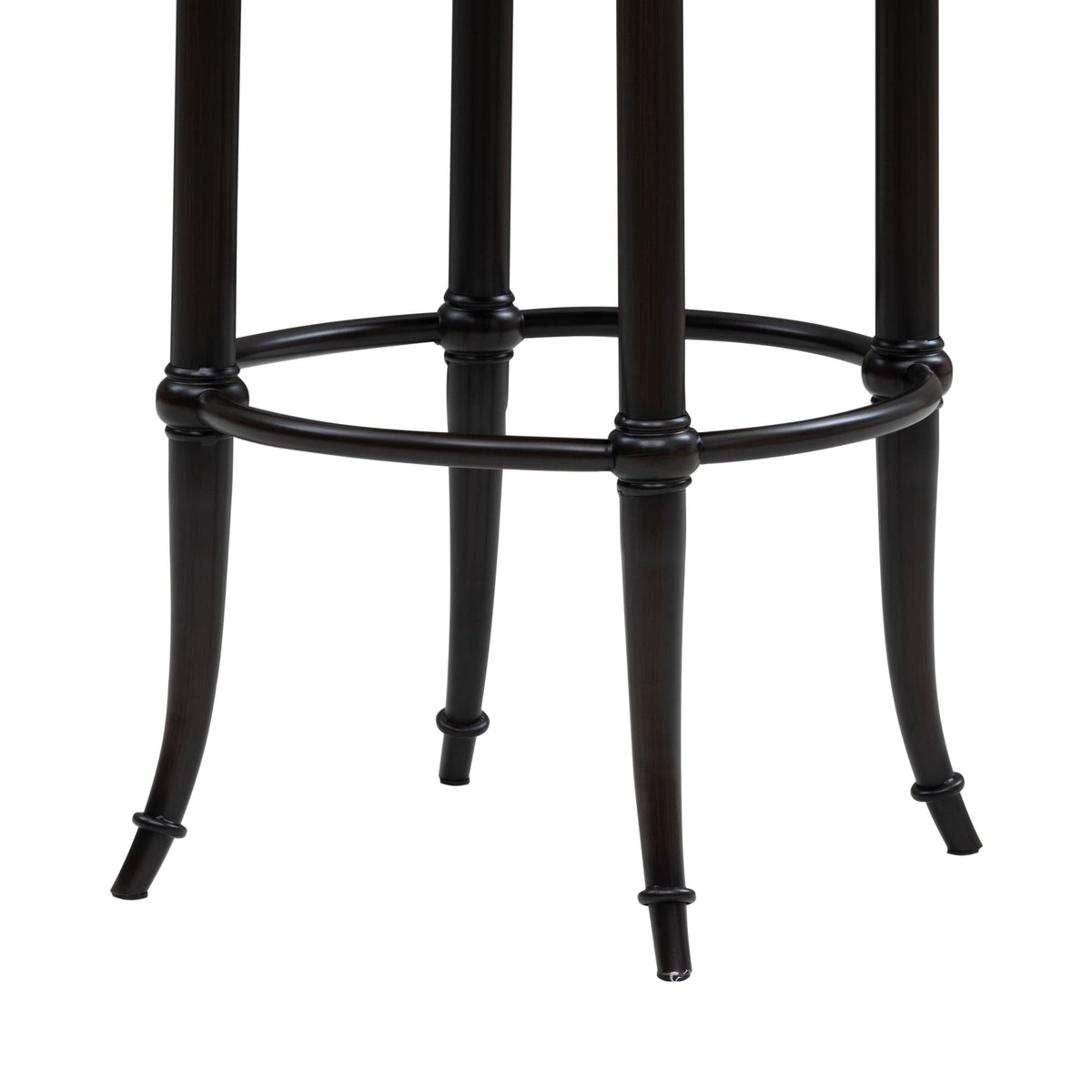 Luther - Commercial Grade Steel Frame Fabric Upholstered Swivel Bar Height Barstool