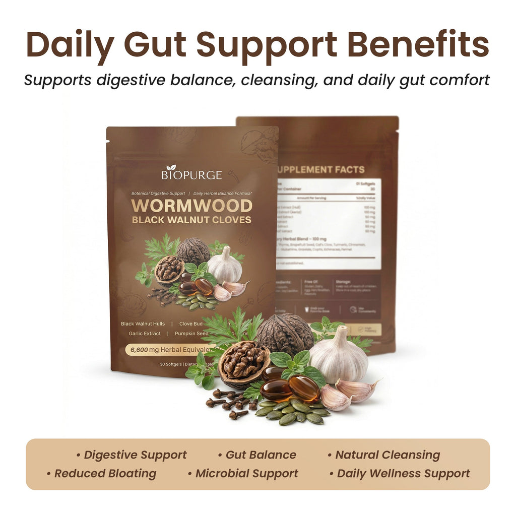 Wormwood Black Walnut Cloves - 6,600mg Softgels