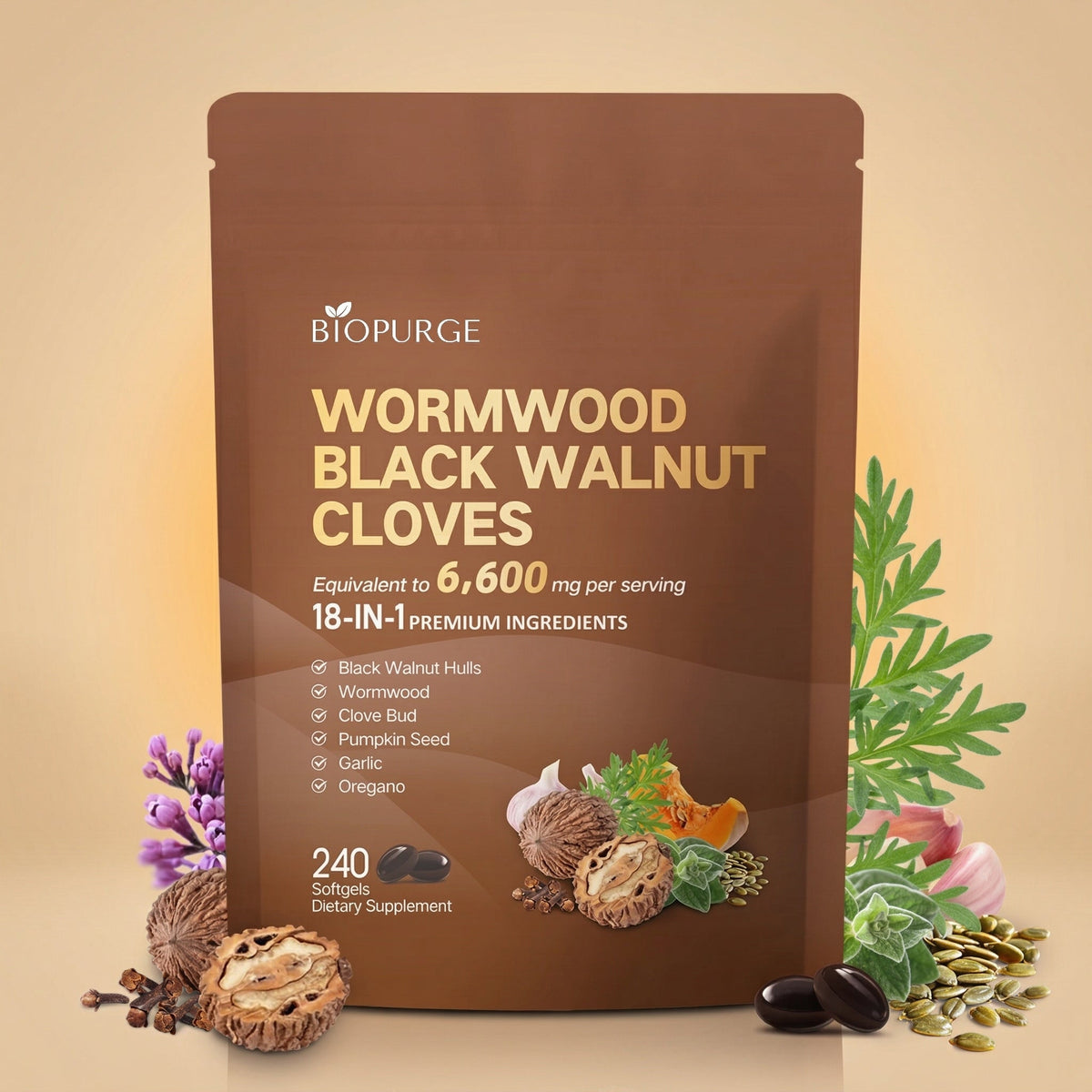 Wormwood Black Walnut Softgels