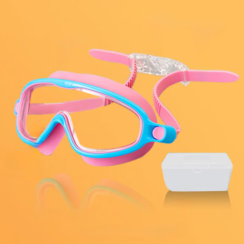 Anti-Fog Swimming Goggles for Kids with Nose Clip & Ear Plugs