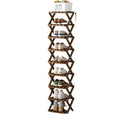 Durable Foldable Bamboo Shoe Rack