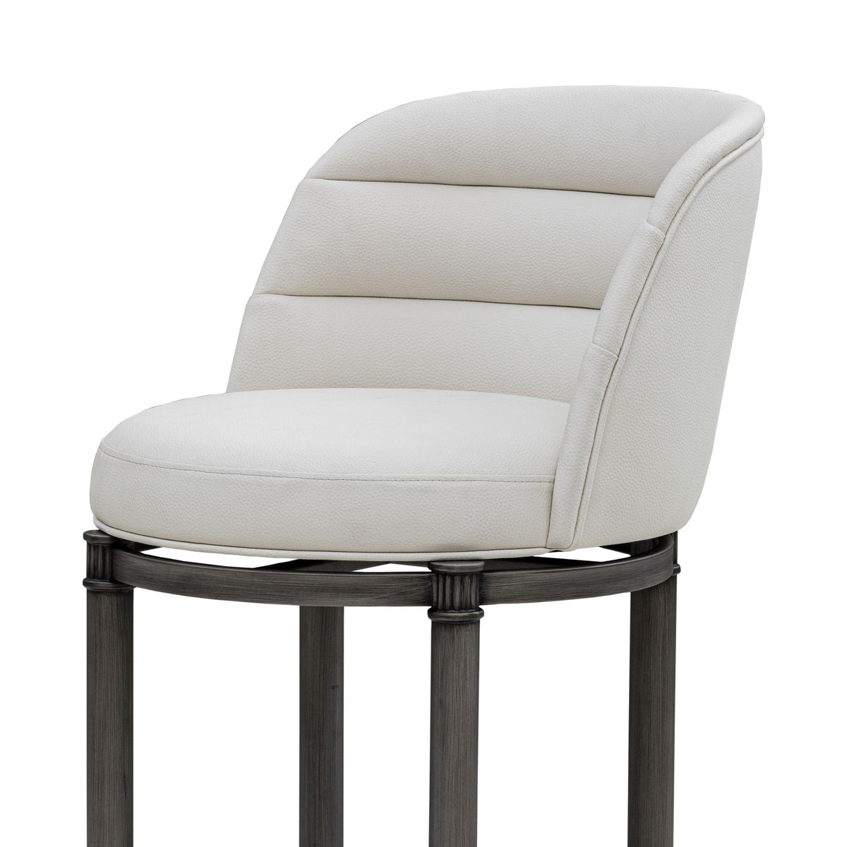 Eunice - Faux Leather Upholstered Swivel Counter Height Barstool