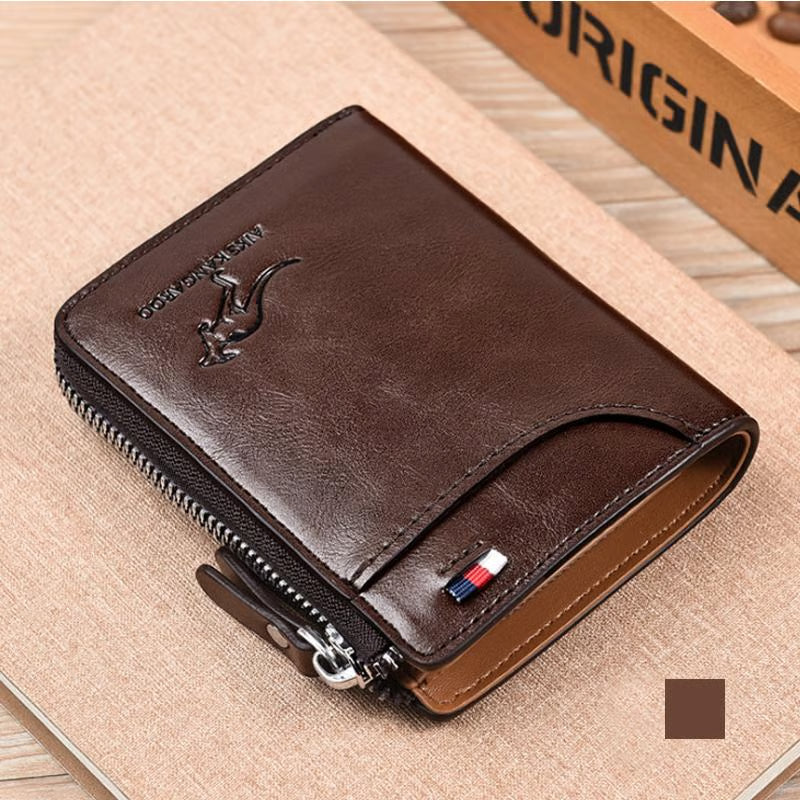 🎁-Men Wallet Zipper  Purse ( RFID PROTECTED )