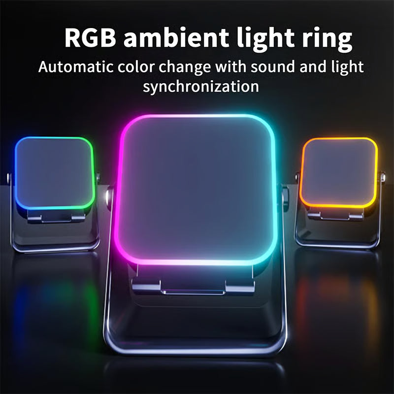 🔥New Year Special Offer sale – up to 50% off🎶📱 5-in-1 Wireless Induction Speaker with Adjustable Phone Stand