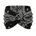 Printed cross yoga headband