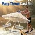 📢📢50% OFF !! ⏰ Easy-Throw Cast Net – Heavy-Duty Mesh, Rapid Sinking, Versatile 🌊