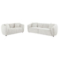Aleisha 2-piece Fabroc Upholstered Sofa Set Sand