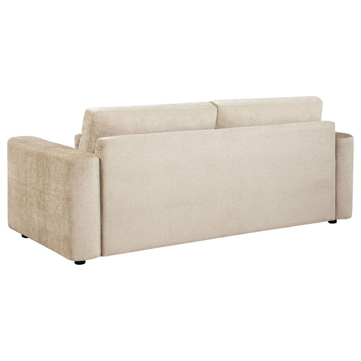 Amador 2-piece Chenille Upholstered Track Arm Sofa Set Camel