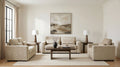 Amador 3-piece Chenille Upholstered Track Arm Sofa Set Camel